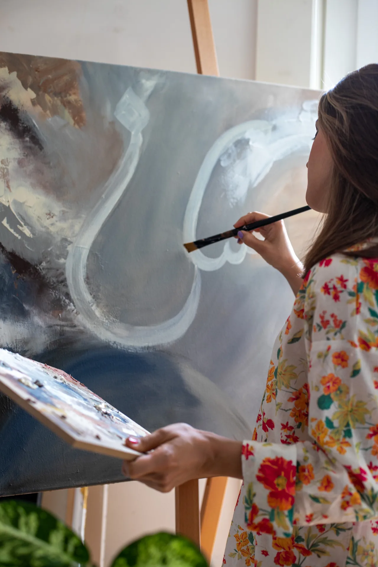 Arabic calligraphy painting